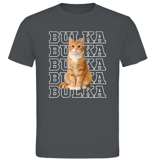 Чоловіча футболка Фото та кличка улюбленця Графіт фото