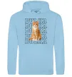 Жіноча толстовка (худі) Фото та кличка улюбленця Блакитний фото
