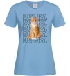 Жіноча футболка Фото та кличка улюбленця Блакитний фото