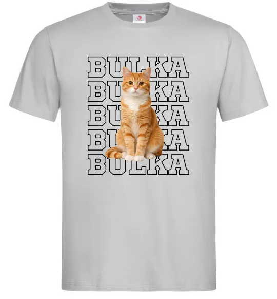 Чоловіча футболка Фото та кличка улюбленця Сірий фото