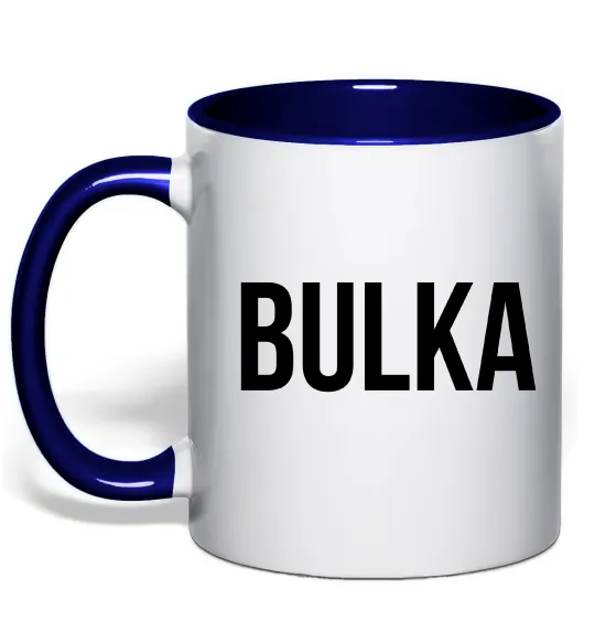 Чашка з кольоровою ручкою Bulka Глибокий темно-синій фото