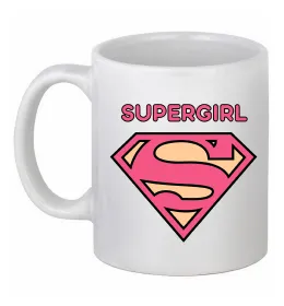 Чашка керамічна Girl power Білий фото