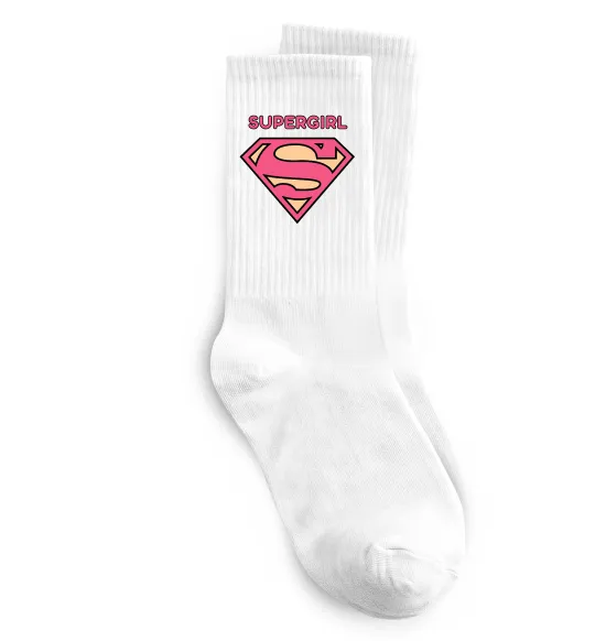 Шкарпетки Supergirl Білий фото