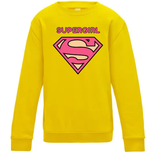 Дитячий світшот Supergirl Сонячно жовтий фото