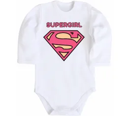 Дитячий бодік Girl power Білий фото