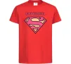 Дитяча футболка Supergirl Червоний фото
