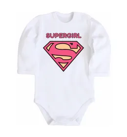 Дитячий бодік Supergirl Білий фото