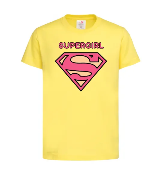 Дитяча футболка Supergirl Лимонний фото