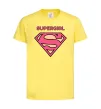 Дитяча футболка Supergirl Лимонний фото