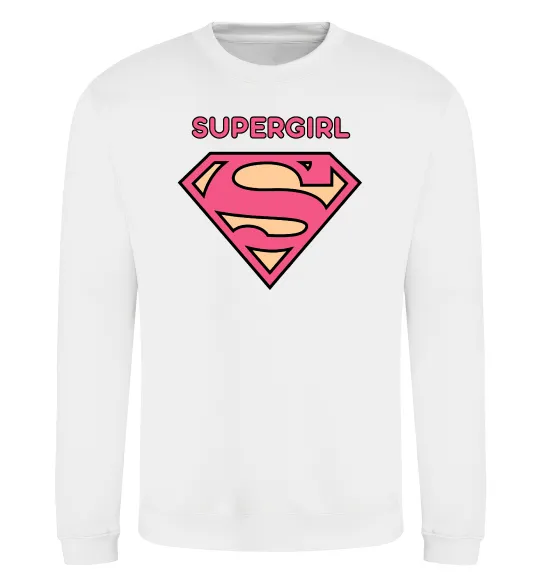 Світшот Supergirl Білий фото