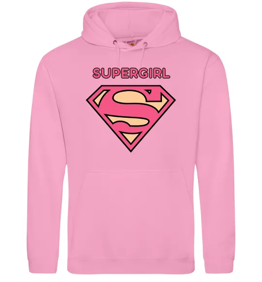 Жіноча толстовка (худі) Supergirl Рожевий фото
