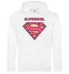 Жіноча толстовка (худі) Supergirl Білий фото