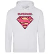 Жіноча толстовка (худі) Supergirl Сірий меланж фото