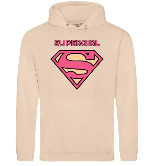 Жіноча толстовка (худі) Supergirl Пісочний фото