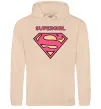 Жіноча толстовка (худі) Supergirl Пісочний фото