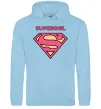 Жіноча толстовка (худі) Supergirl Блакитний фото