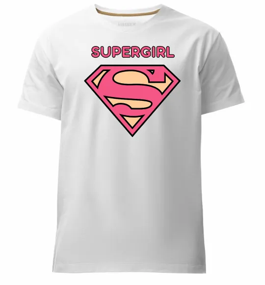 Чоловіча преміум футболка Supergirl Білий фото