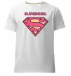 Чоловіча преміум футболка Supergirl Білий фото