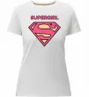 Жіноча преміум футболка Supergirl Білий фото