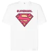 Футболка Оверсайз Supergirl Білий фото