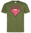 Чоловіча футболка Supergirl Оливковий фото