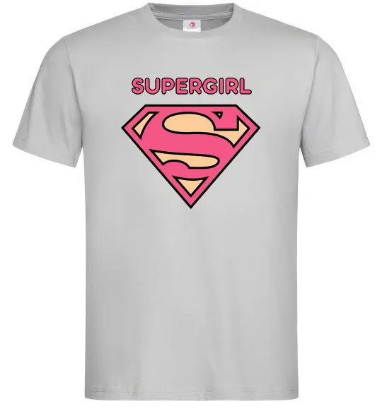 Чоловіча футболка Supergirl Сірий фото