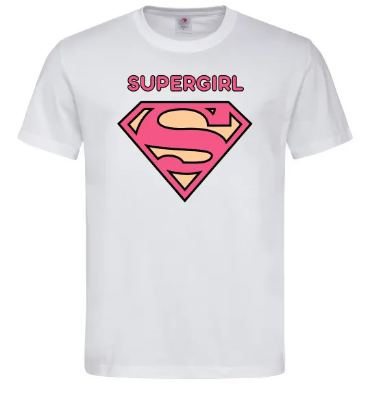 Чоловіча футболка Supergirl Білий фото