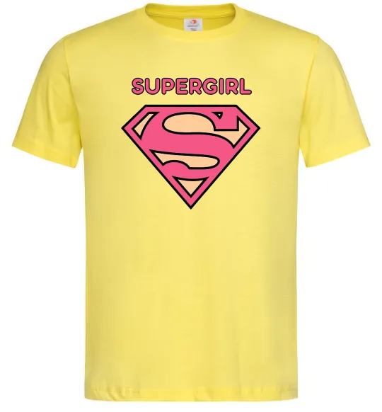 Чоловіча футболка Supergirl Лимонний фото