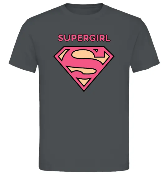 Чоловіча футболка Supergirl Графіт фото