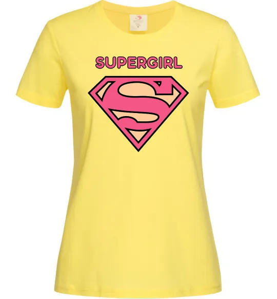 Жіноча футболка Supergirl Лимонний фото