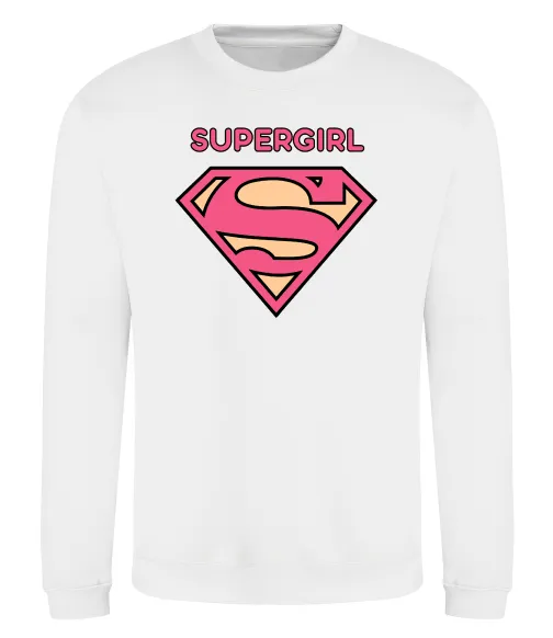 Світшот Supergirl Білий фото