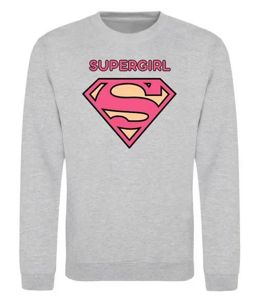 Світшот Supergirl Сірий меланж фото