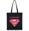 Еко-сумка Supergirl Чорний фото