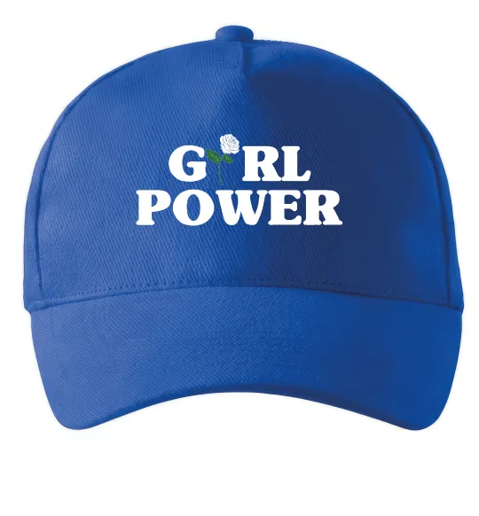 Кепка Girl power rose Яскраво-синій фото