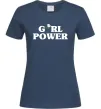 Жіноча футболка Girl power rose Темно-синій фото