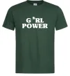 Чоловіча футболка Girl power rose Темно-зелений фото