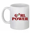 Чашка керамічна Girl power rose Білий фото