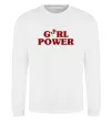 Свитшот Girl power rose Белый фото
