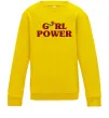 Дитячий світшот Girl power rose Сонячно жовтий фото