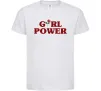 Дитяча футболка Girl power rose Білий фото