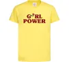 Дитяча футболка Girl power rose Лимонний фото