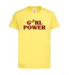 Детская футболка Girl power rose Лимонный фото