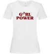 Жіноча футболка Girl power rose Білий фото