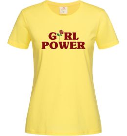 Женская футболка Girl power rose