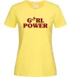 Жіноча футболка Girl power rose Лимонний фото