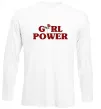 Лонгслів Girl power rose Білий фото