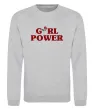 Світшот Girl power rose Сірий меланж фото