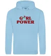 Жіноча толстовка (худі) Girl power rose Блакитний фото