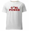 Чоловіча преміум футболка Girl power rose Білий фото