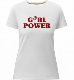 Жіноча преміум футболка Girl power rose